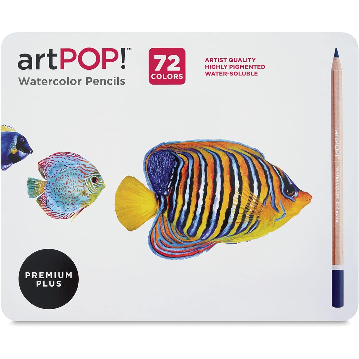 artPOP! Premium Plus Watercolor Pencils - 72 Vibrant Colors - Professional Artist Quality Water Soluble Colors for Drawing, Blending, Painting and Mixed Media