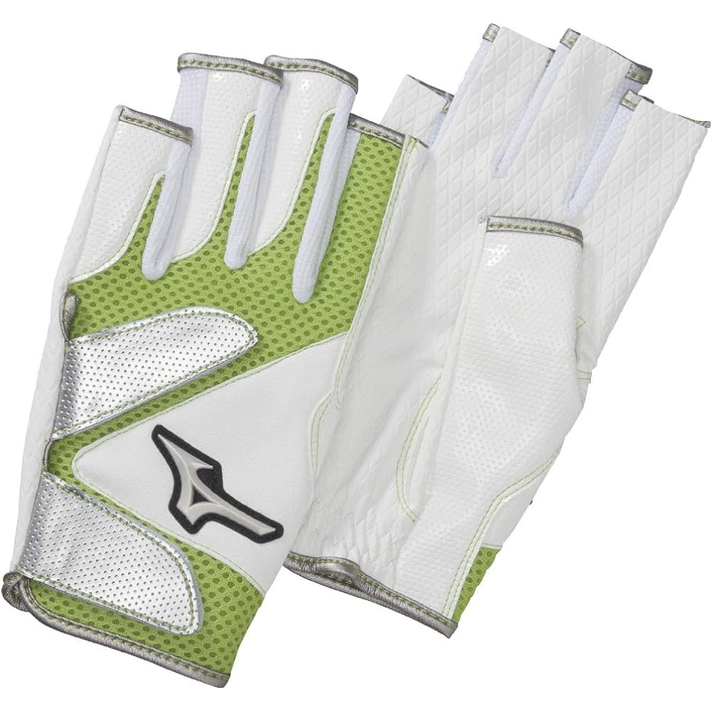 MIZUNO Park Golf Dedicated Gloves Mesh Fingering Type C3JGP81539 White x Green