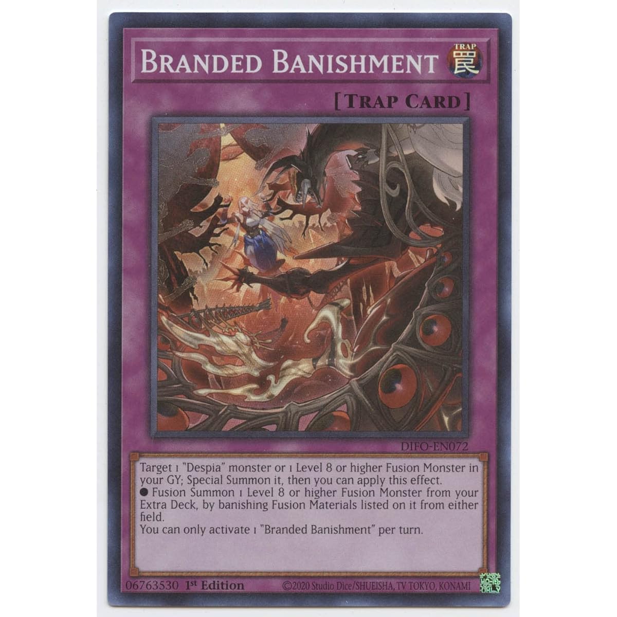 Branded Banishment DIFO-EN072 Super Rare 1st Edition