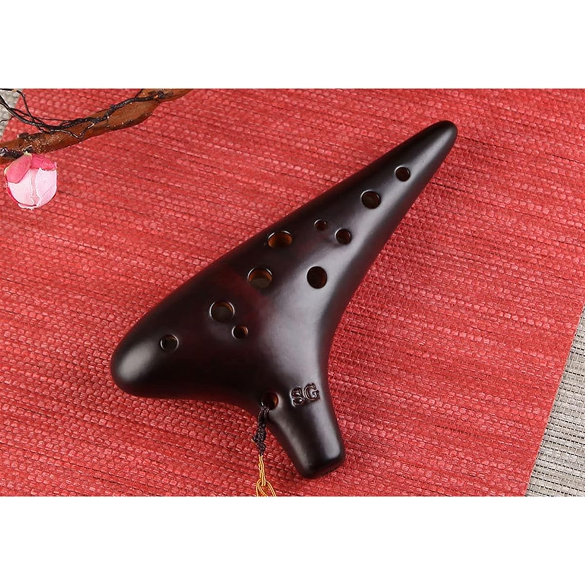 12 Hole Treble G Tune Ocarina Musical Instrument Smoked Ceramic Ocarina Student Beginner Wind Instrument Ocarina Musical Instrument