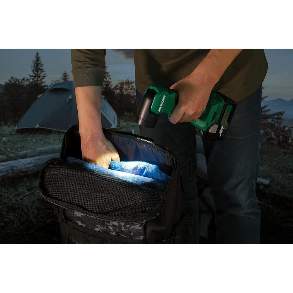 HiKOKI 14.4/18V Rechargeable LED Torch Light Maximum 250lm 2-step Dimming Function Storage Battery/Charger Sold Separately UB18DE (NN)
