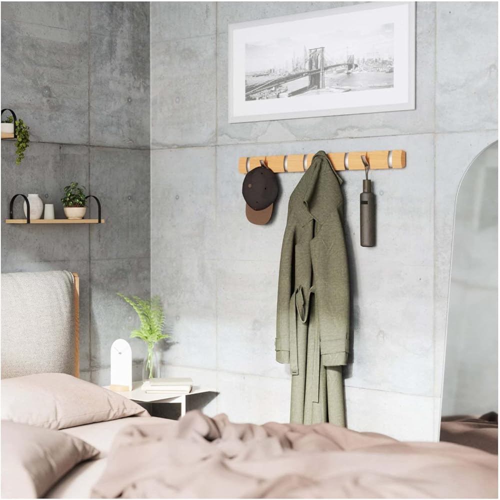 umbra Wall Hanging Hook Wall Hanger Storage Hook Wooden 2318858390 Natural