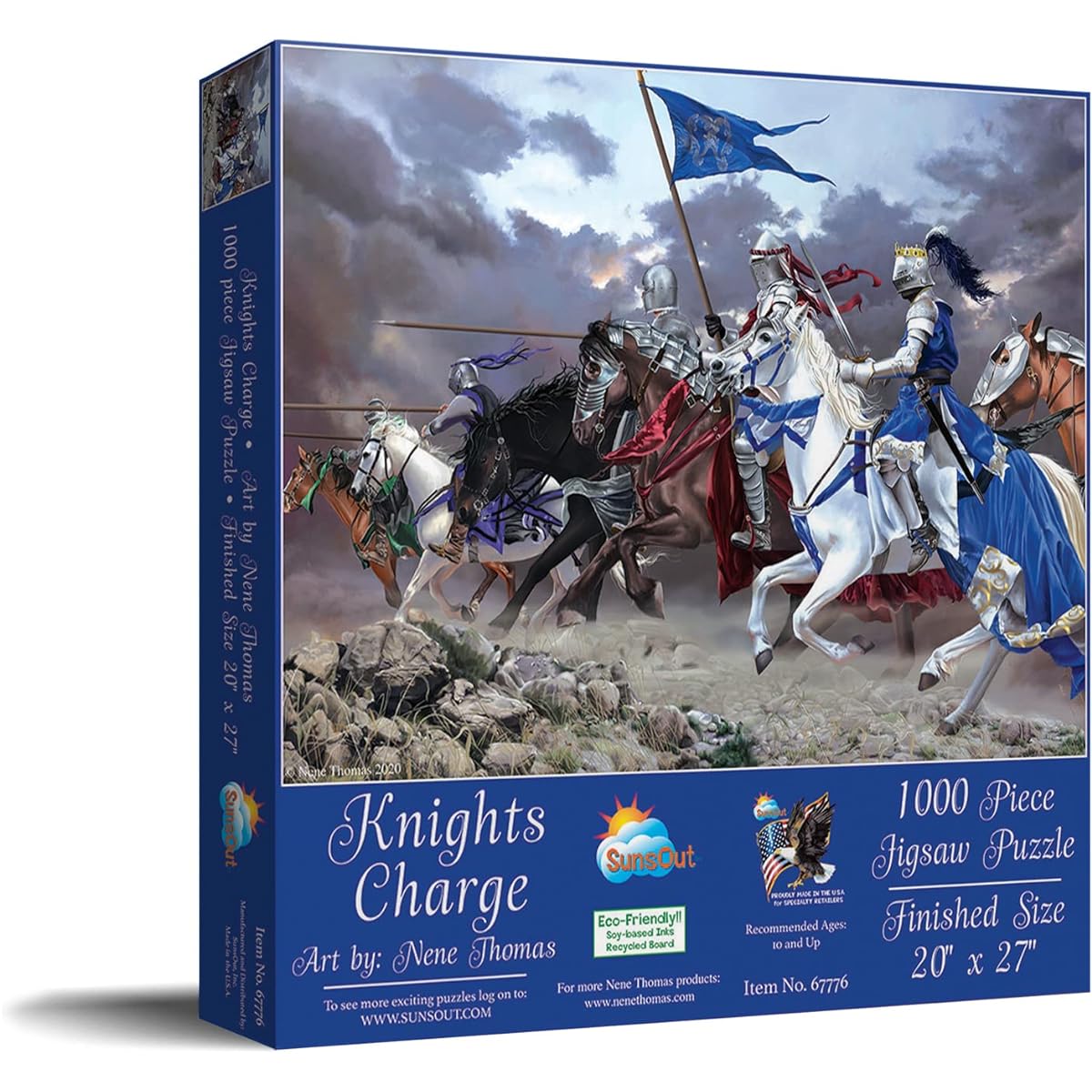 SUNSOUT INC Knights Charge 1000 Piece Jigsaw Puzzle Author: NeNe Thomas