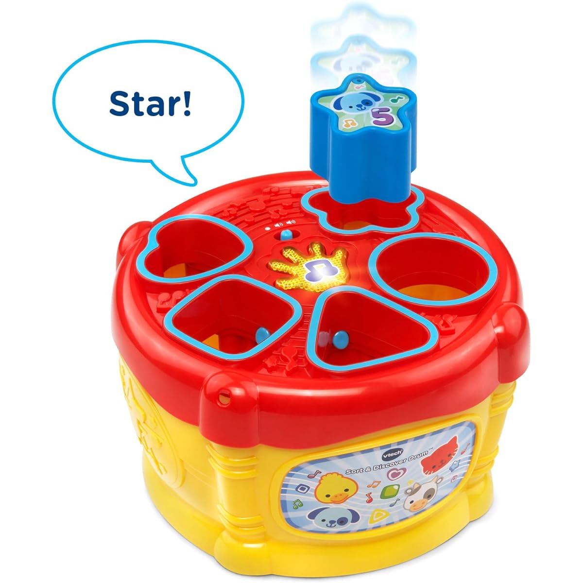VTech Think and Discover Drum, Yellow