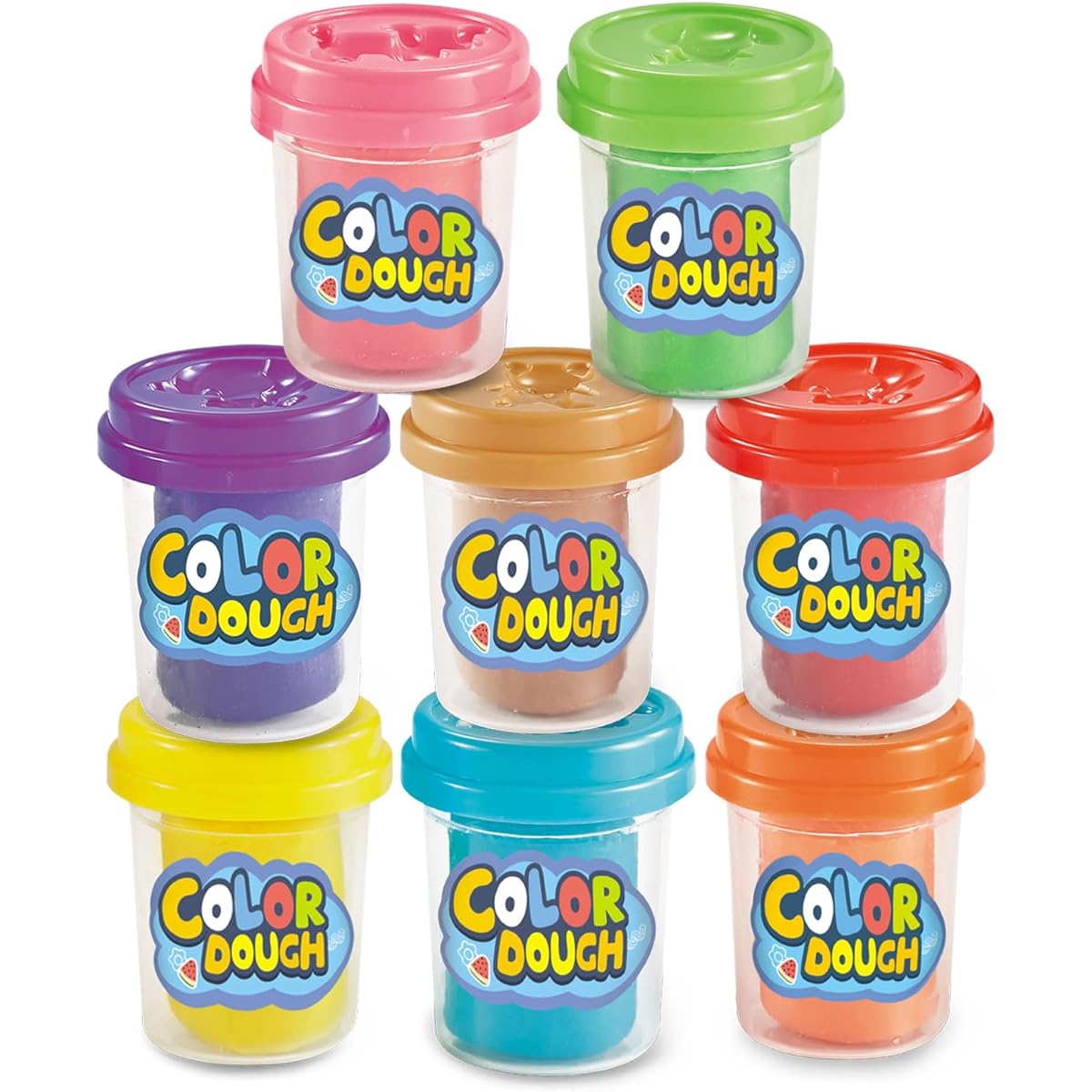 HASAYAQI Fabric Modeling Compound, 8 Cases, Non-Toxic, 2 oz Cans, Ages 3+, Multicolor