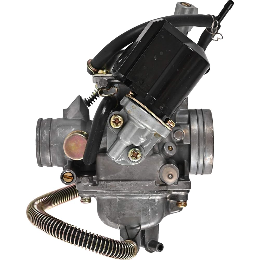 GY6 125cc/150cc Carburetor for 4 Stroke Engine Electric Choke Scooter ATV Go Kart 152QMI 157QMJ with Air Filter Intake Manifold PD24J 24mm Carb