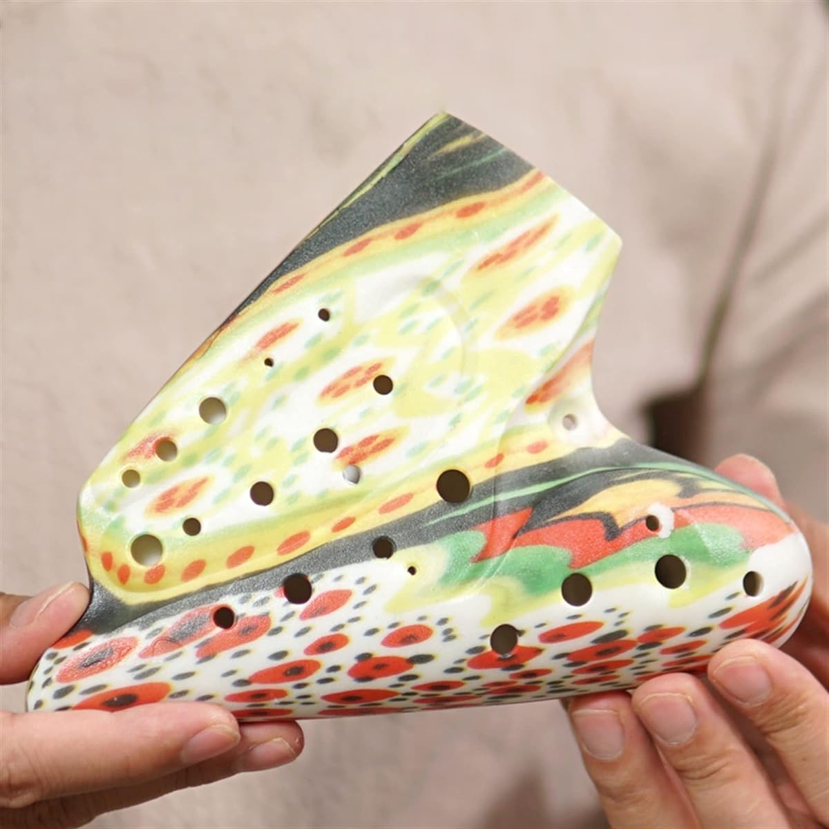 Plastic Ocarina 3 Tubes AC-tune Ocarina Medium Tone C-tune Professional Beginner Ocarina Musical Instrument Ocarina Musical Instrument
