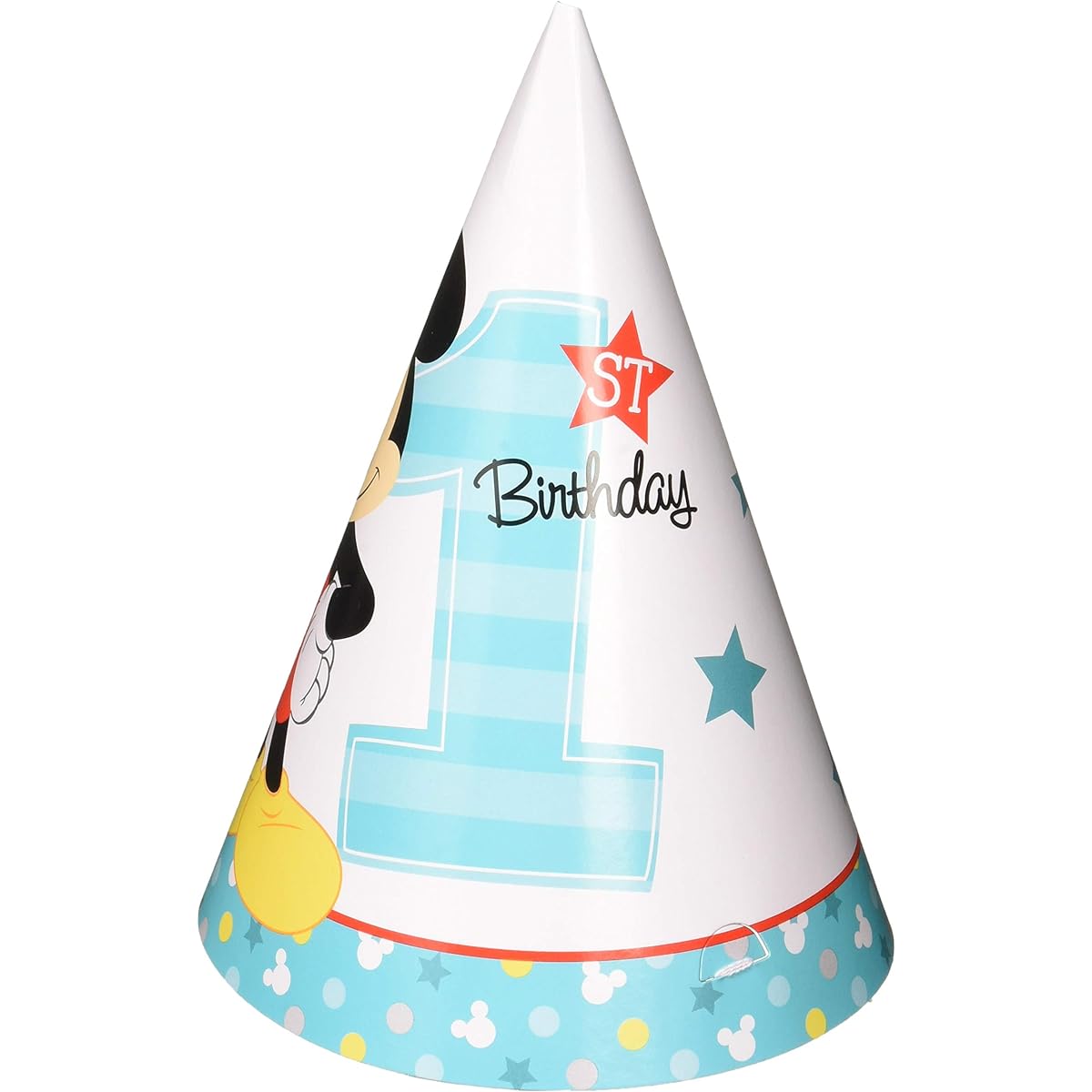 (1) - Amscan Disney Mickey's Fun to Be One Paper Cone Hats Childrens-Party