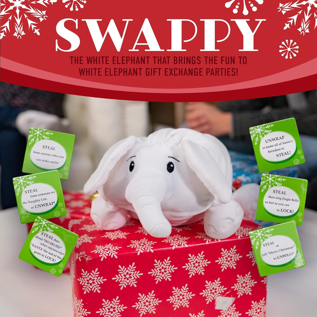 Squirrel Products White Elephant Party Kit Swappy The White Elephant Party Game The Most Fun and Wasteful Gift Swapping