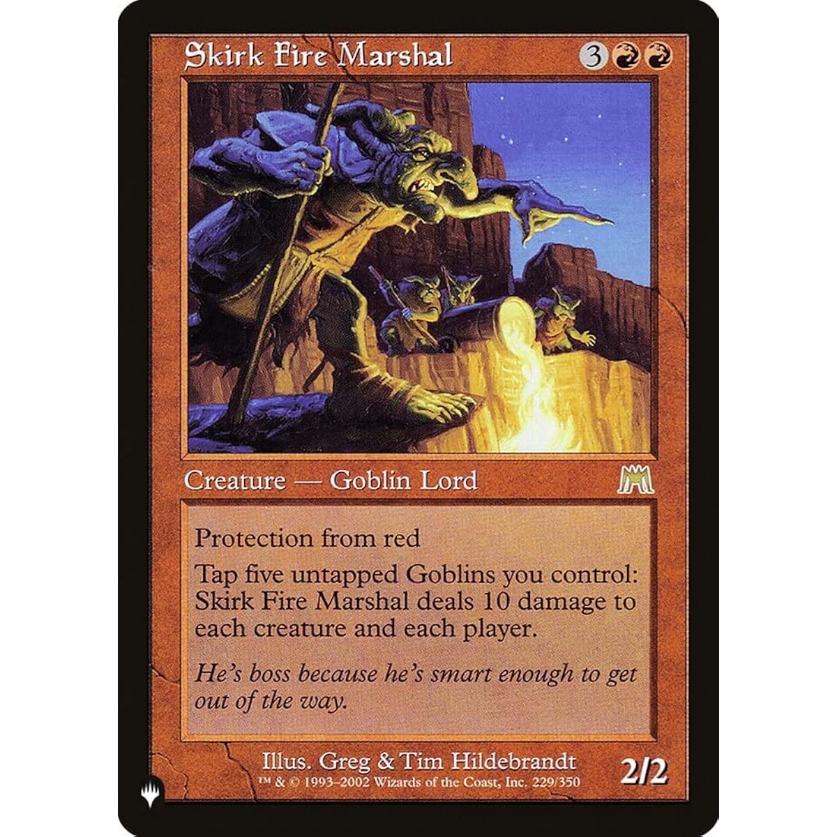 Magic: The Gathering - Skirk Fire Marshall - The List