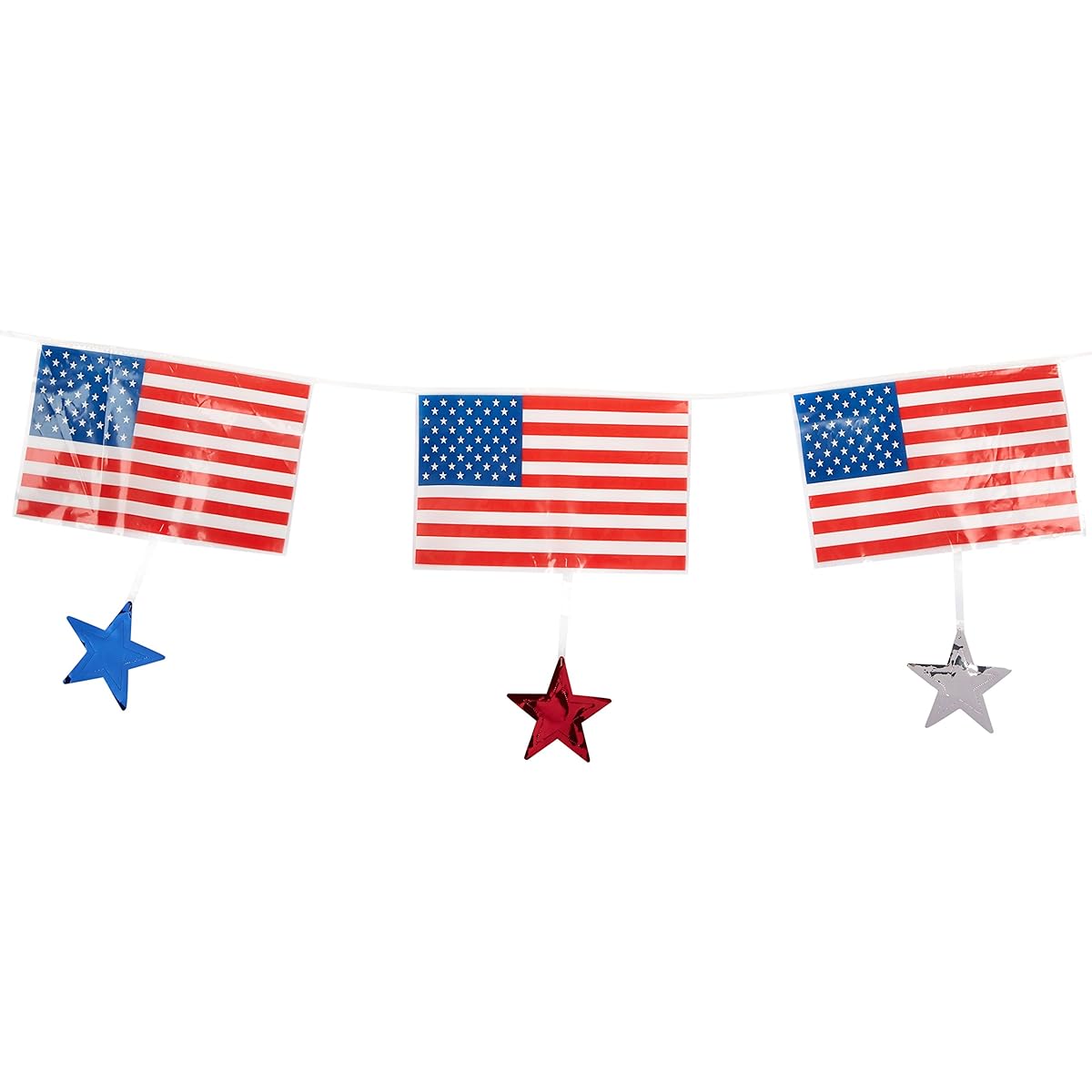 Beistle 57511 Flags and Stars Banner, 16 by 12-feet