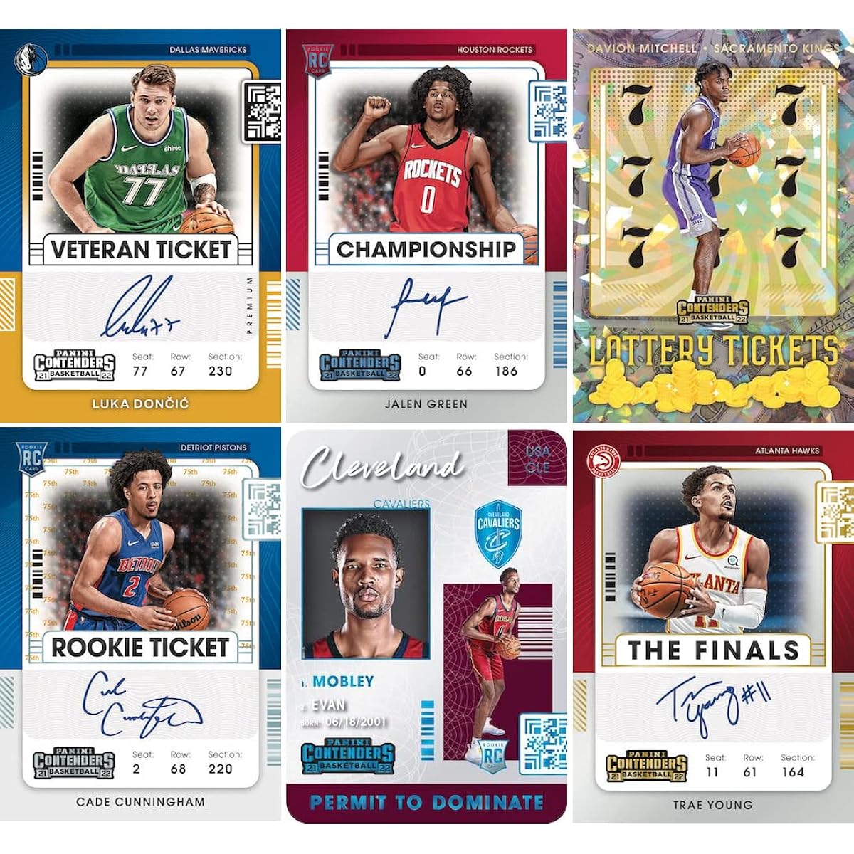 2021/22 Panini Contenders NBA Basketball Blaster Boxes - Autographed or Memorable Per Box