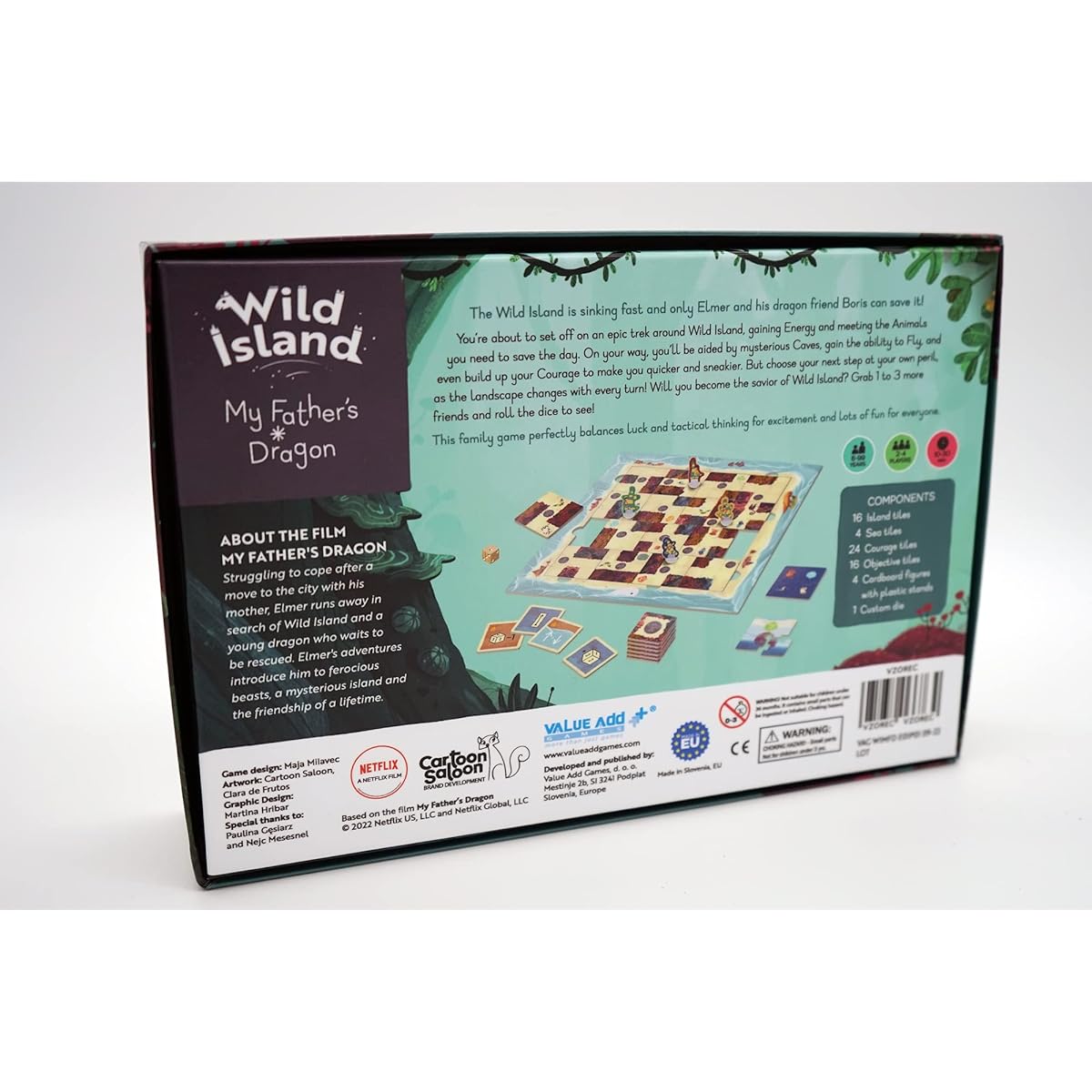 My Fathers Dragon Wild Island Board Game | Official My Father Dragon Game | Family Board Game | 6+ | Based on the Award-Winning Netflix Movie