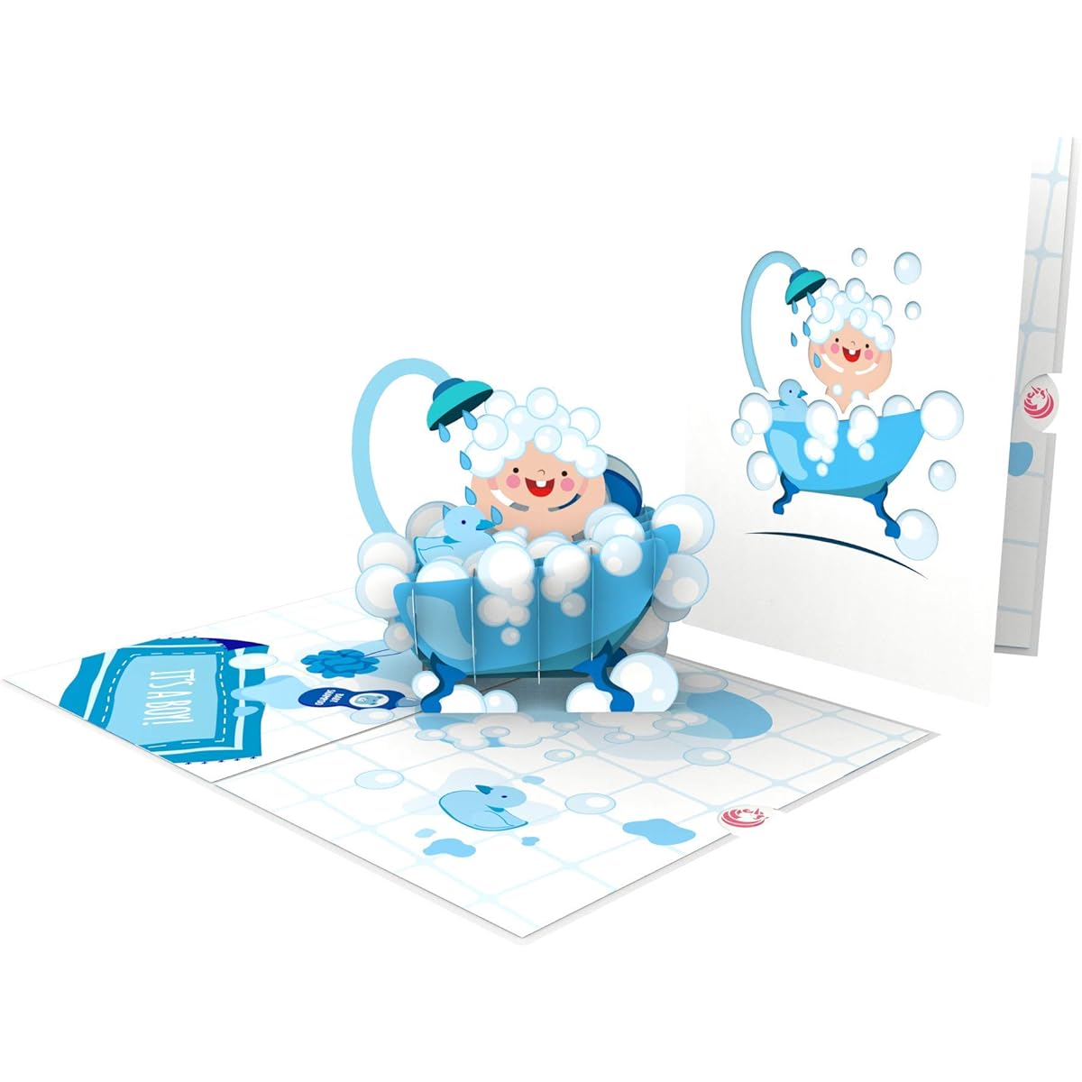 Unipop Cards Baby Shower Boy Pop Up Card Congratulations Pop Up Card Happy Birthday Card