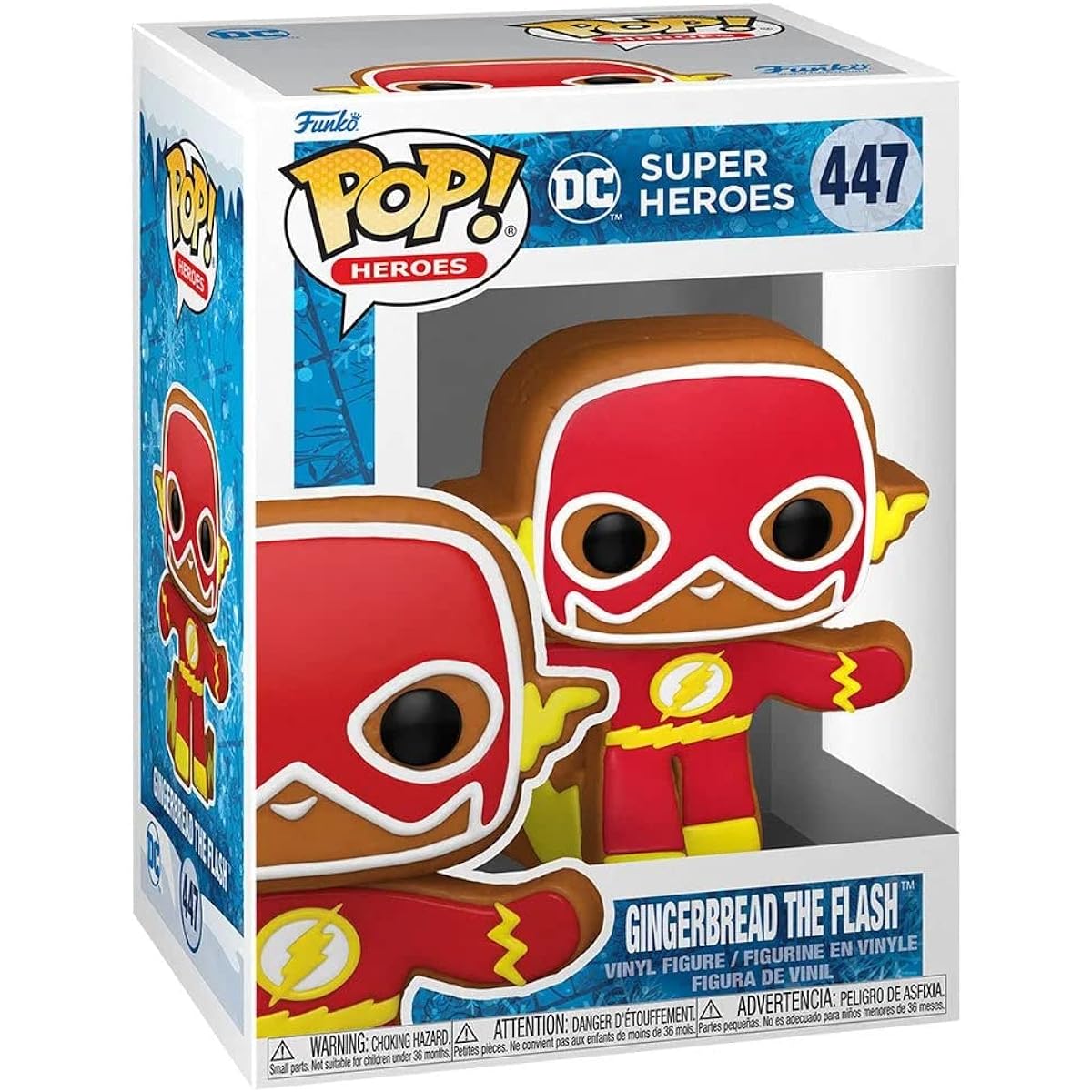 POP DC Holiday - Gingerbread The Flash Funko Pop! Vinyl Figure (Includes Compatible Pop Box Protector Case), Multicolor, 3.75"