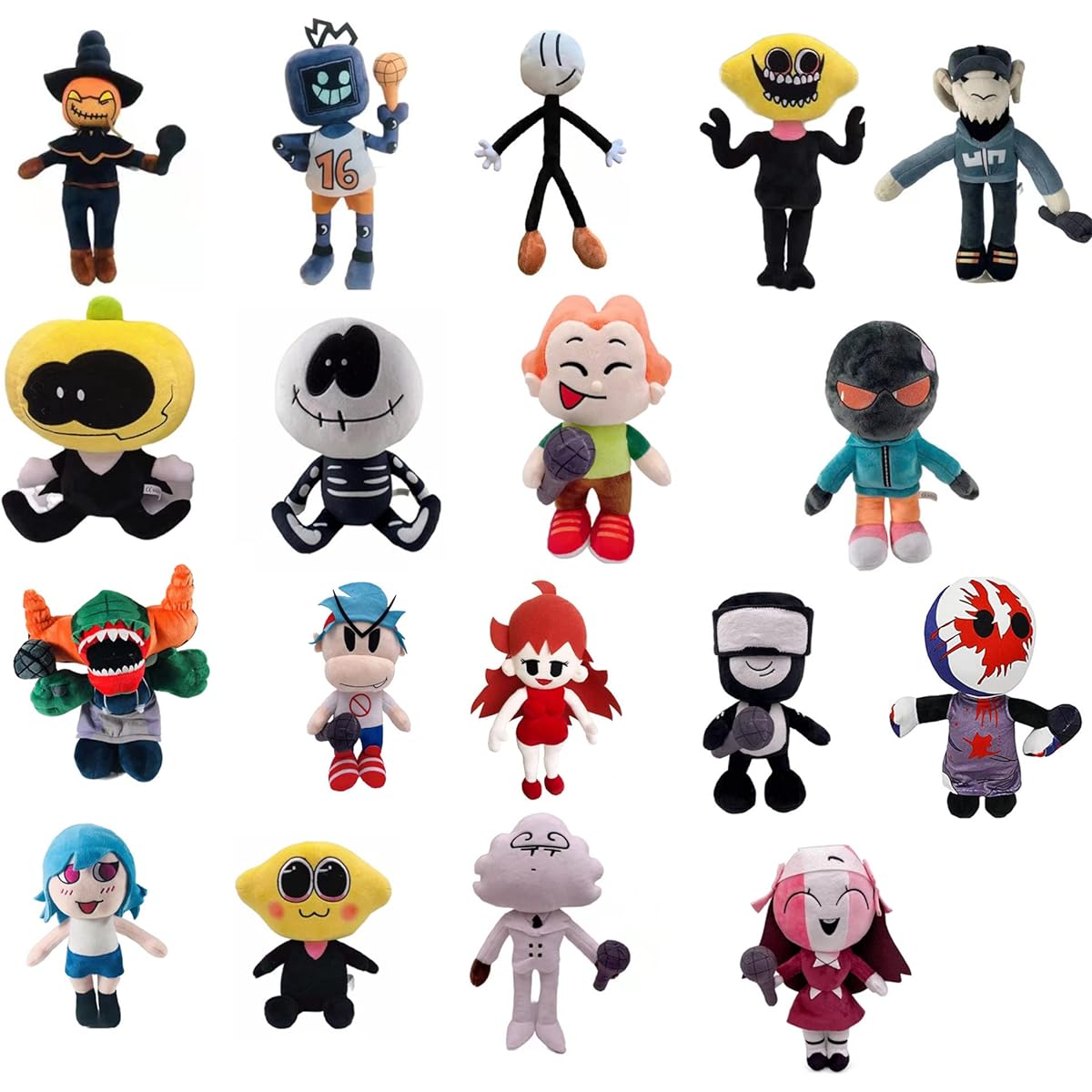 US Stock Friday Night Funkin Merch Plush Toy Cute FNF Stuffed Animals Kids Boys Girls Gifts 10" (Baby Lemon Demon)