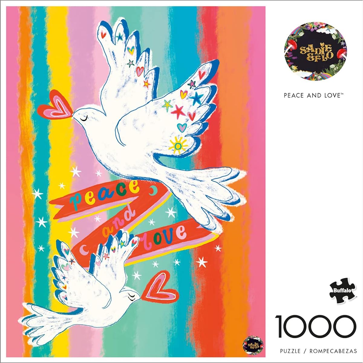 Buffalo Games Jigsaw Puzzle Peace and Love 1000 Pieces