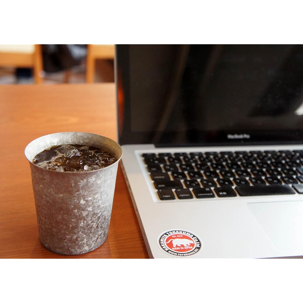 HORIE Made in Tsubame, Niigata Prefecture Titanium double tumbler Kiln making Wide mouth 250cc Silver T14KMS250