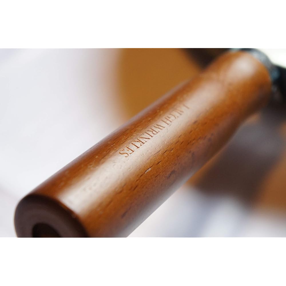 Iron frying pan that grows the more you use it, 28cm wooden handle, made in Japan, IH compatible, lightweight, no seasoning required, outdoor, camping