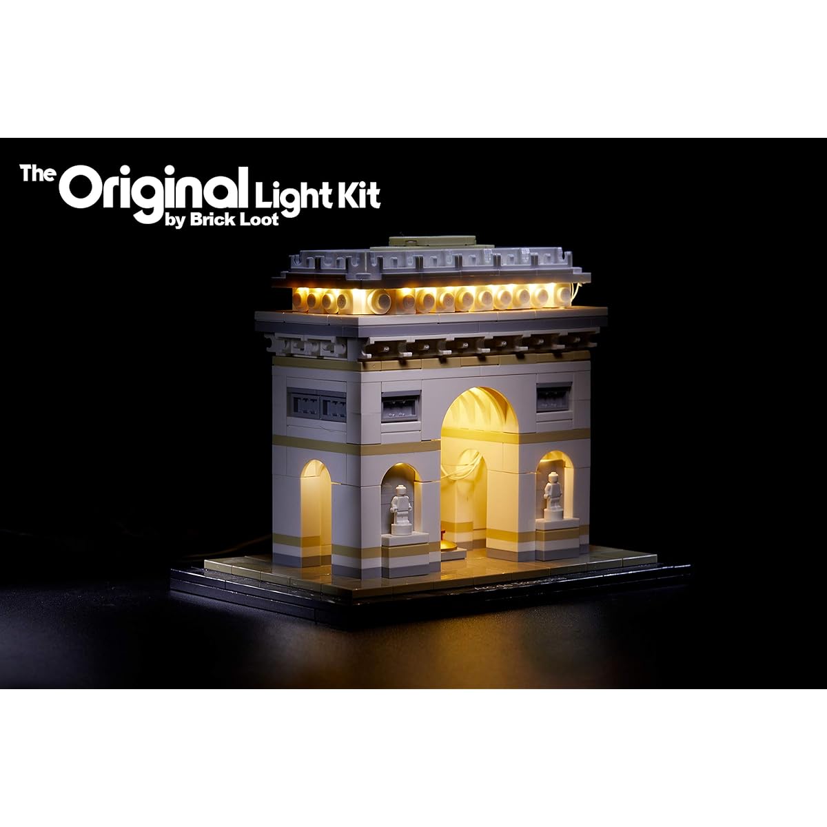 Brick Loot Arc de Triomphe Lighting Kit for YOUR LEGO set 21036 by LEGO SET NOT INCLUDED