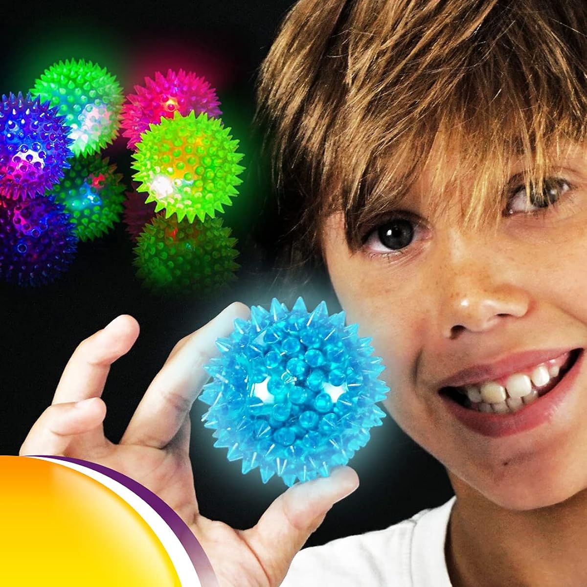 JA-RU Light Up Spike Ball Party Favors Bundle Pack