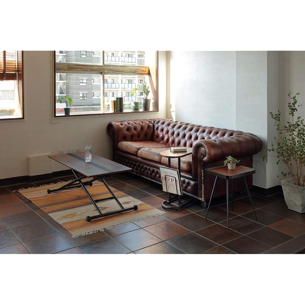 Azuma Kogei MARCO Side Table Square SST-530 Width 40 x Depth 30 x Height 48cm Dark Brown
