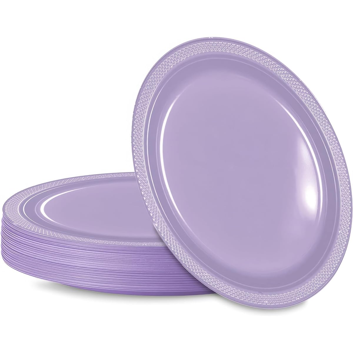 Lavender 17.8cm" Plastic Plates
