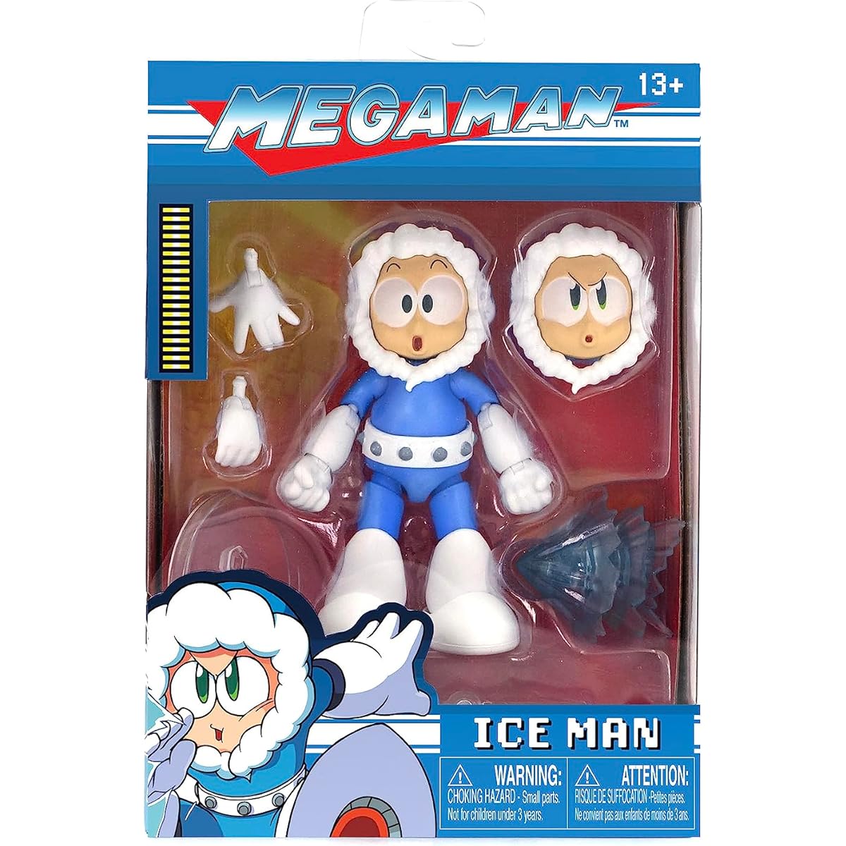 Jada Toys Rockman 6-Inch Iceman Action Figure Toys for Kids and Adults, Blue