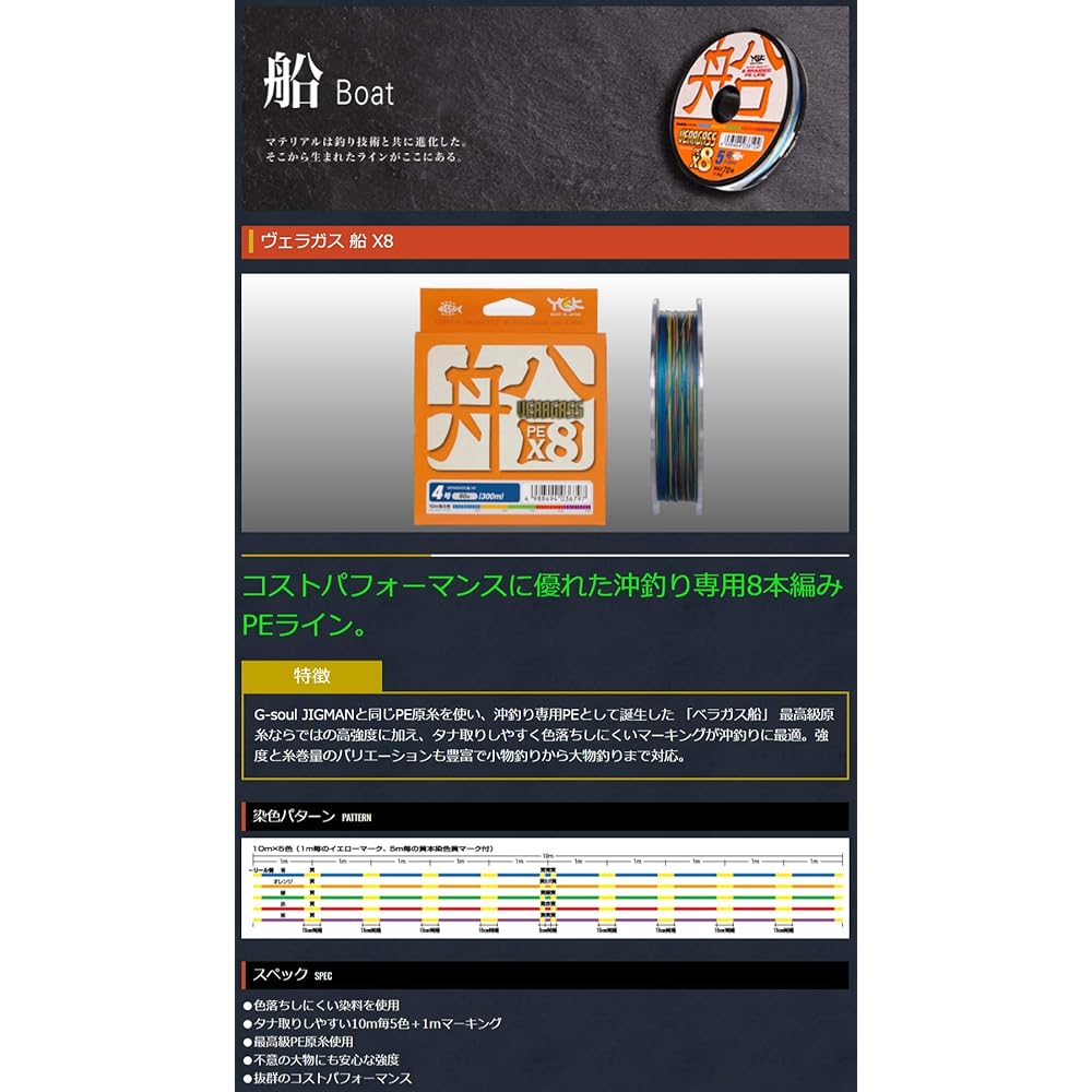 Yotsuami (YGK) Line Bella gas ship X8 300m hanger pack