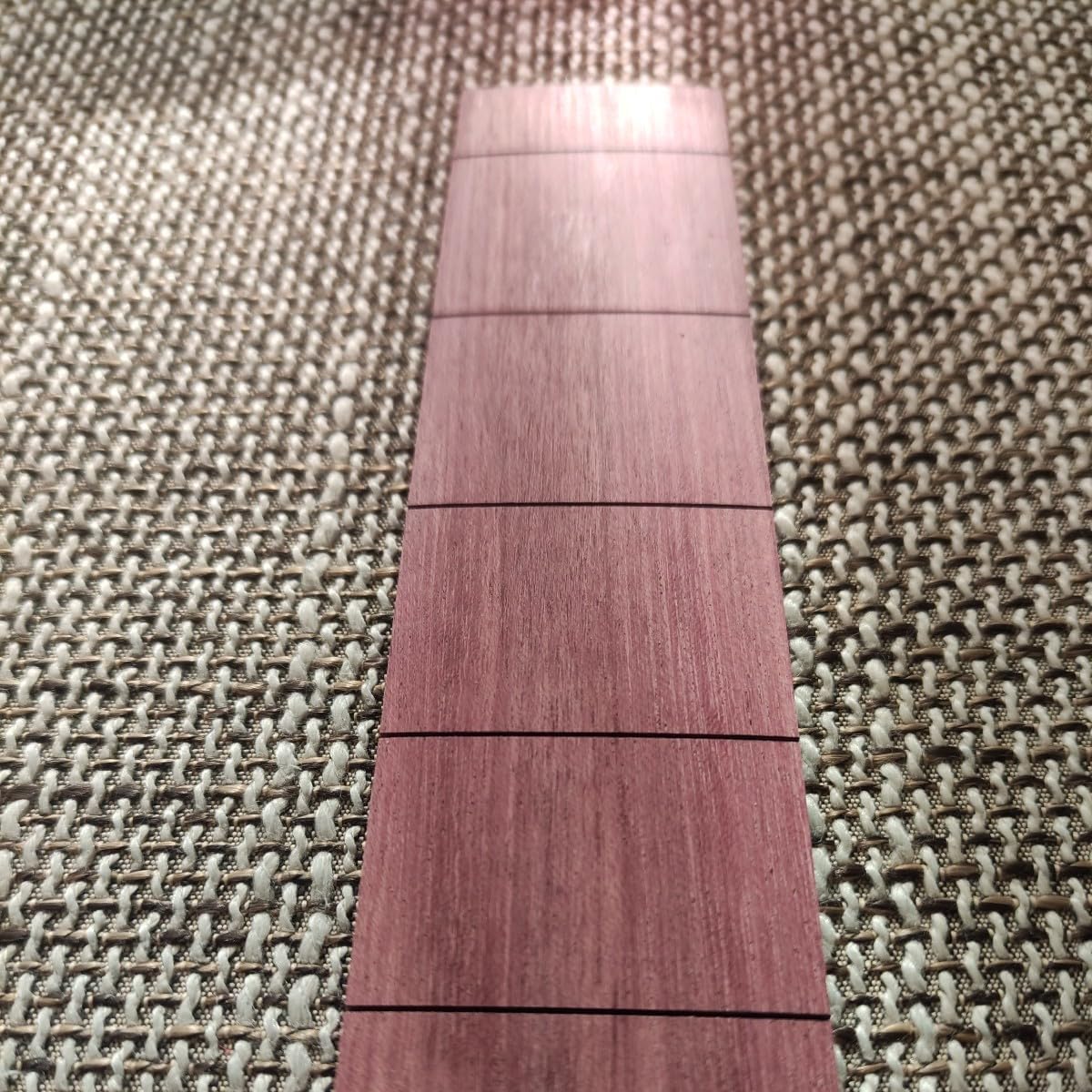 Purpleheart fingerboard with fret grooves Fingerboard Guitar material DIY Stratocaster Telecaster Fender Long scale fretboard