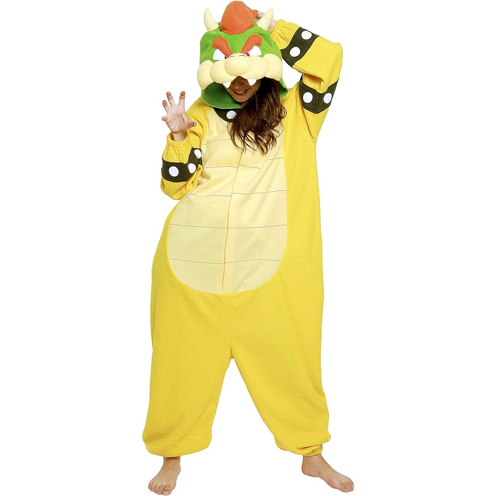 SAZAC Character Fleece Kigurumi Super Mario Bowser