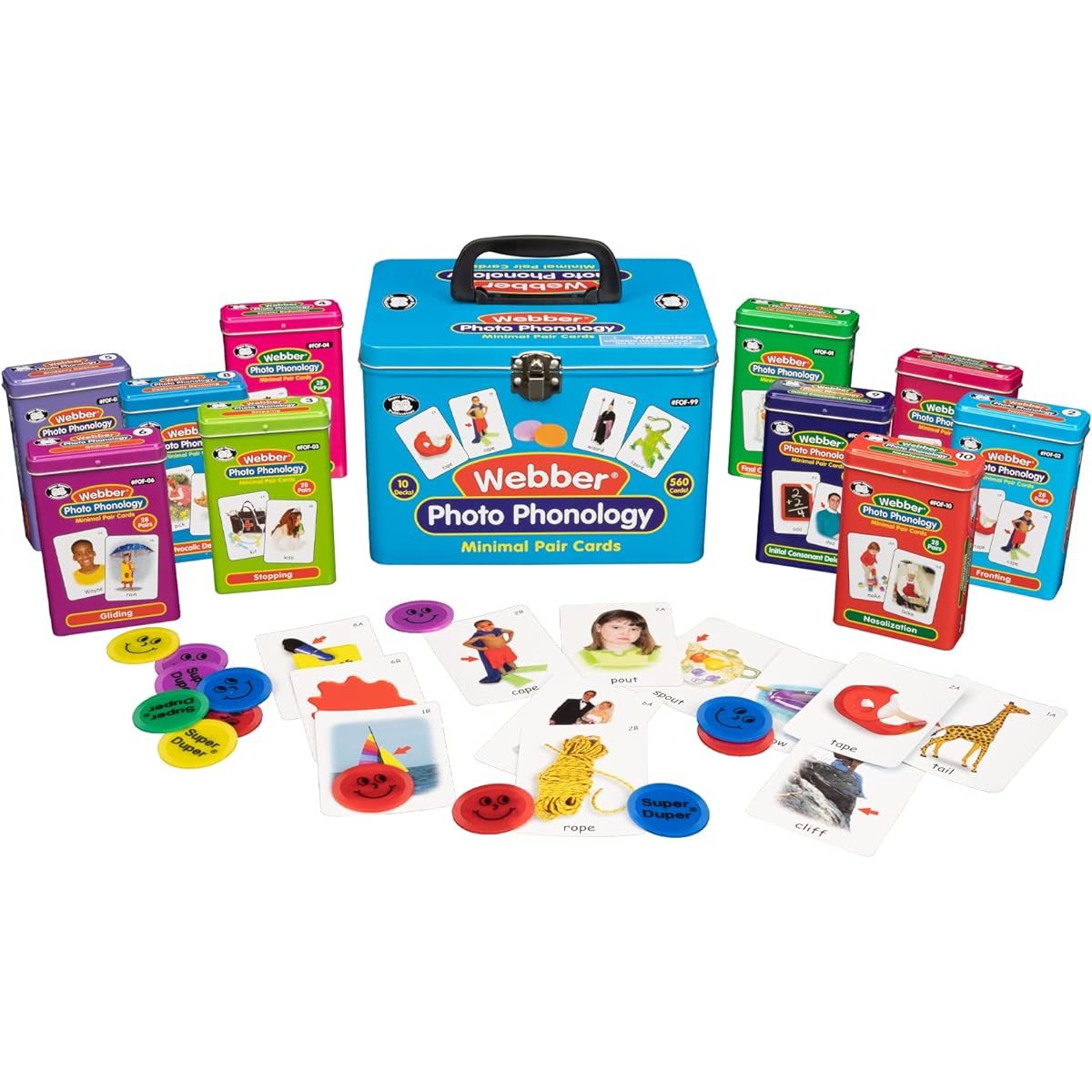 Super Duper Publications | Set of 10 Photophorology Minimal Pair Flashcards Fun Deck Combos | Educational Learning Resources for Kids