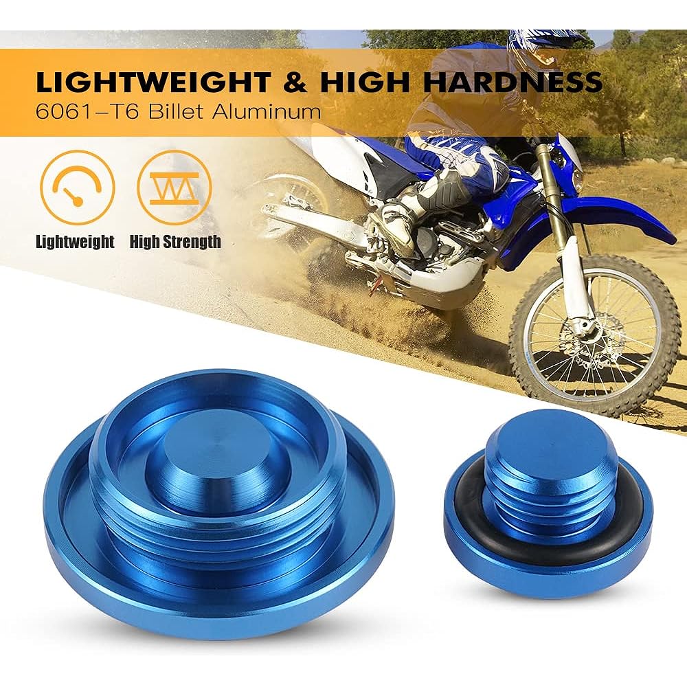 NICECNC Engine Plug Crankcase Cover Plug Compatible with Yamaha WR250F 2003-2014 WR450F 2003-2015 YZ450F 2006-2009 ATV YFZ450 2004-2009 YFZ450 2012-2013