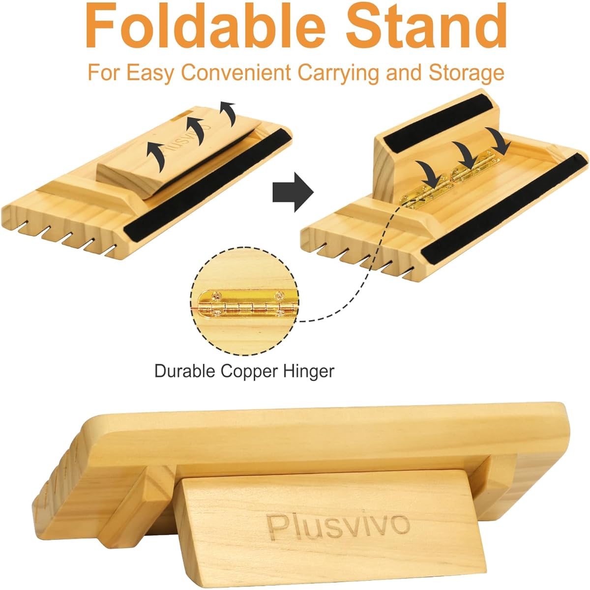 plusvivo Playing Card Card Holder Set of 4 Adjustable Stands for Elderly Adults Kids 5 Slots Up to 110 Cards 12 Inch Wooden Card Holder for Canasta Bridge