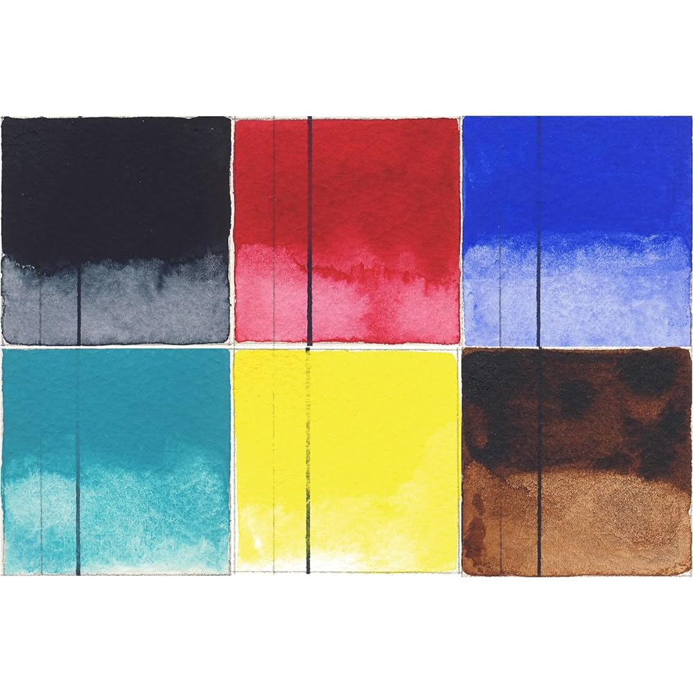 Golden QOR Watercolor 0025 Half Pan Urban Sketch 6 Color Set 13300025