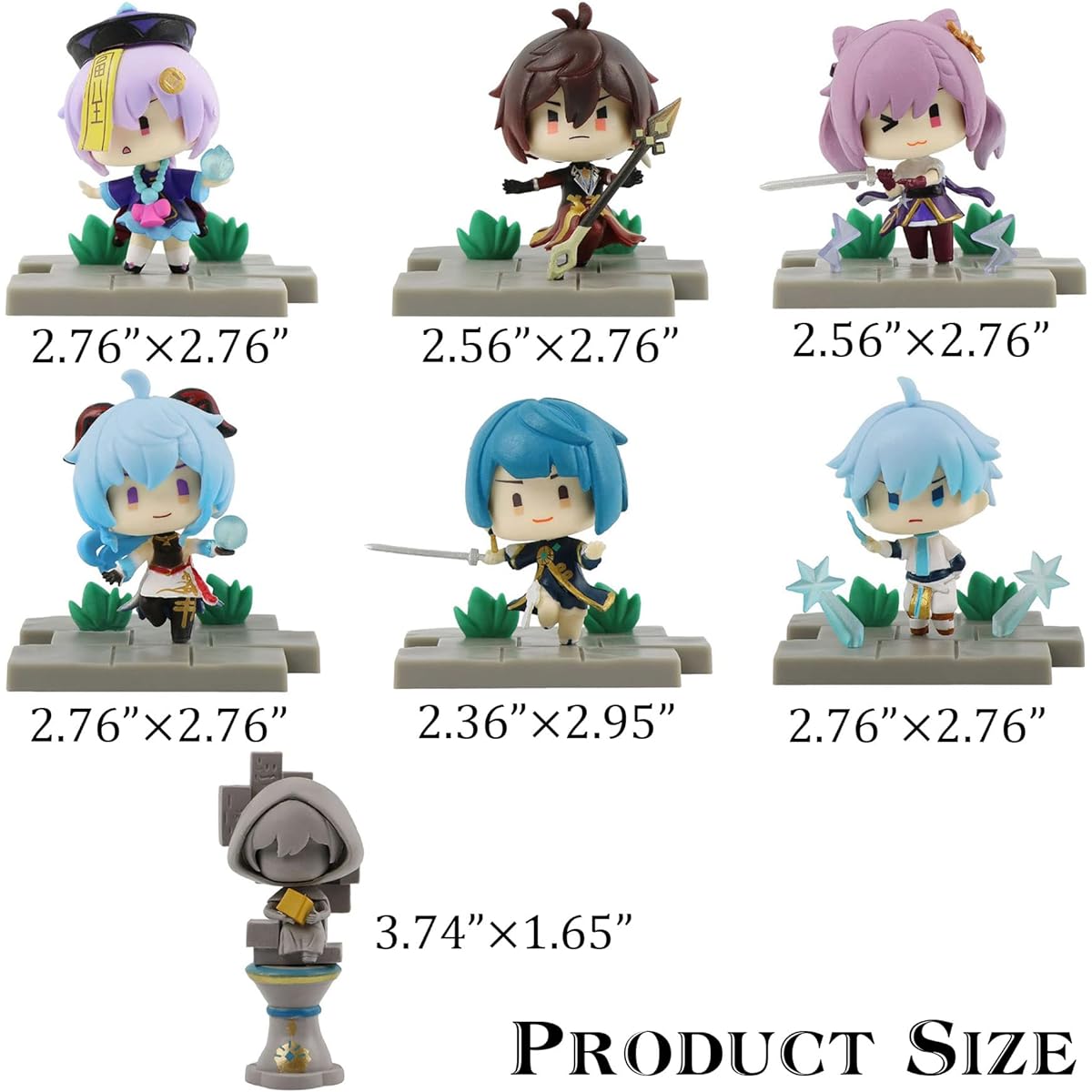 Genshin Impact Figure - Fighting Stance Li Yue Edition Theme Collection (7 pieces)