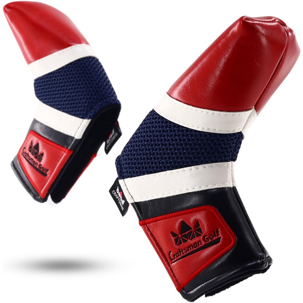 Craftsman Golf Classic Red White Blue Blade Putter Cover for Scotty Cameron Odyssey