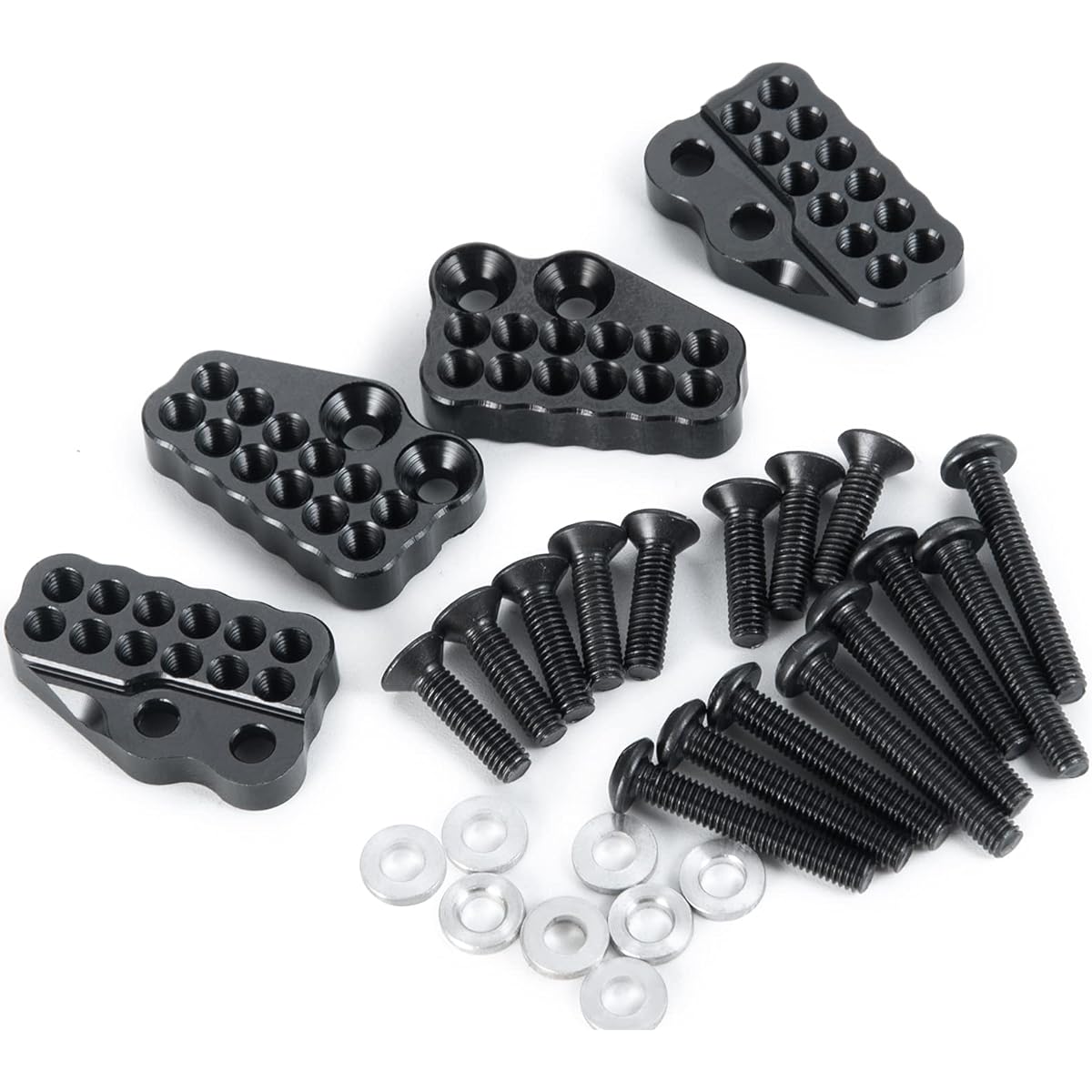4pcs Metal Shock Damper Tower Mount Hoops for 1/10 Axial SCX10 AXI03004 Capra RC Crawler Car
