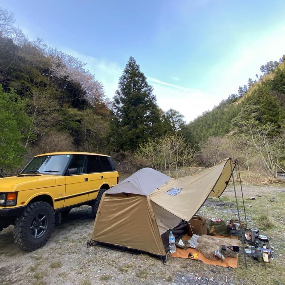 DUCKNOT Hunting Dome 2P Tent for 2 People with Chimney Hole Shelter with Ground Sheet Dome Tent Dome Shelter