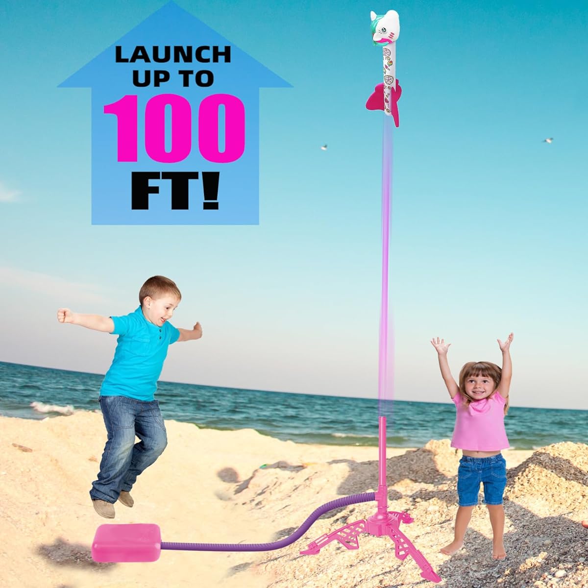 Unicorn Rocket Launcher Kids Outdoor Toy