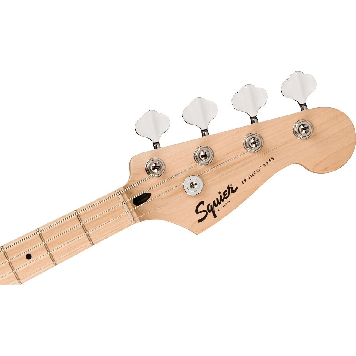 Squier by Fender Fender Squier Electric Bass Squier Sonic™ Bronco™ Bass, Maple Fingerboard, White Pickguard, Arctic White Soft Case Included