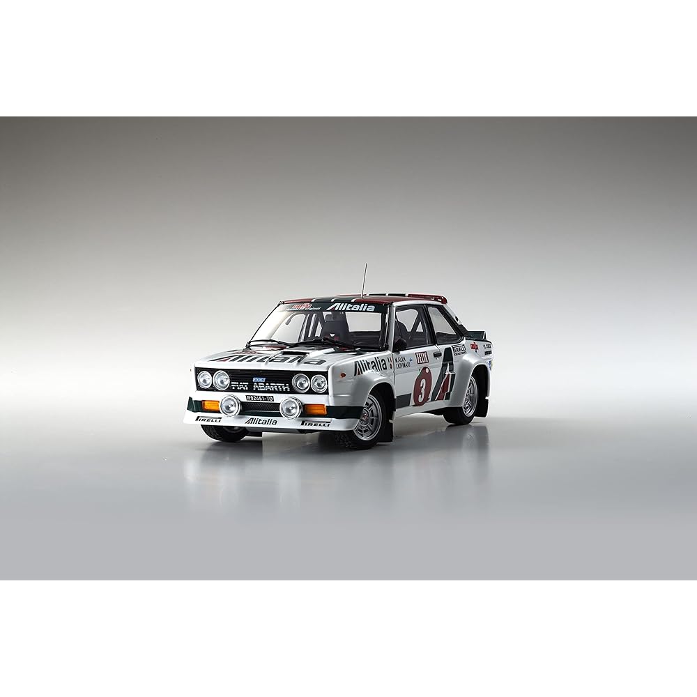 Kyosho Original 1/18 Fiat 131 Abarth Rally 1978 1000 Lakes #3 Completed Product KS08376E