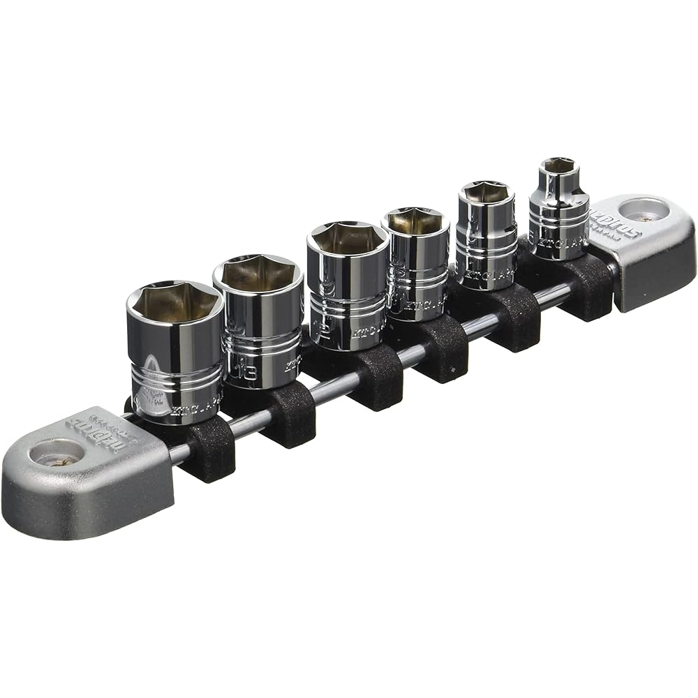 Kyoto Machinery Tools (KTC) Nepros 6.3SQ Socket Set 6 Piece Hexagonal Shape NTB206A