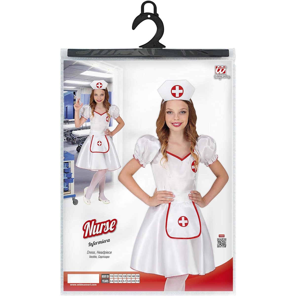 Widman Nurse - Costume for kids - XL - 159cm - 164cm - 14 - 16 years