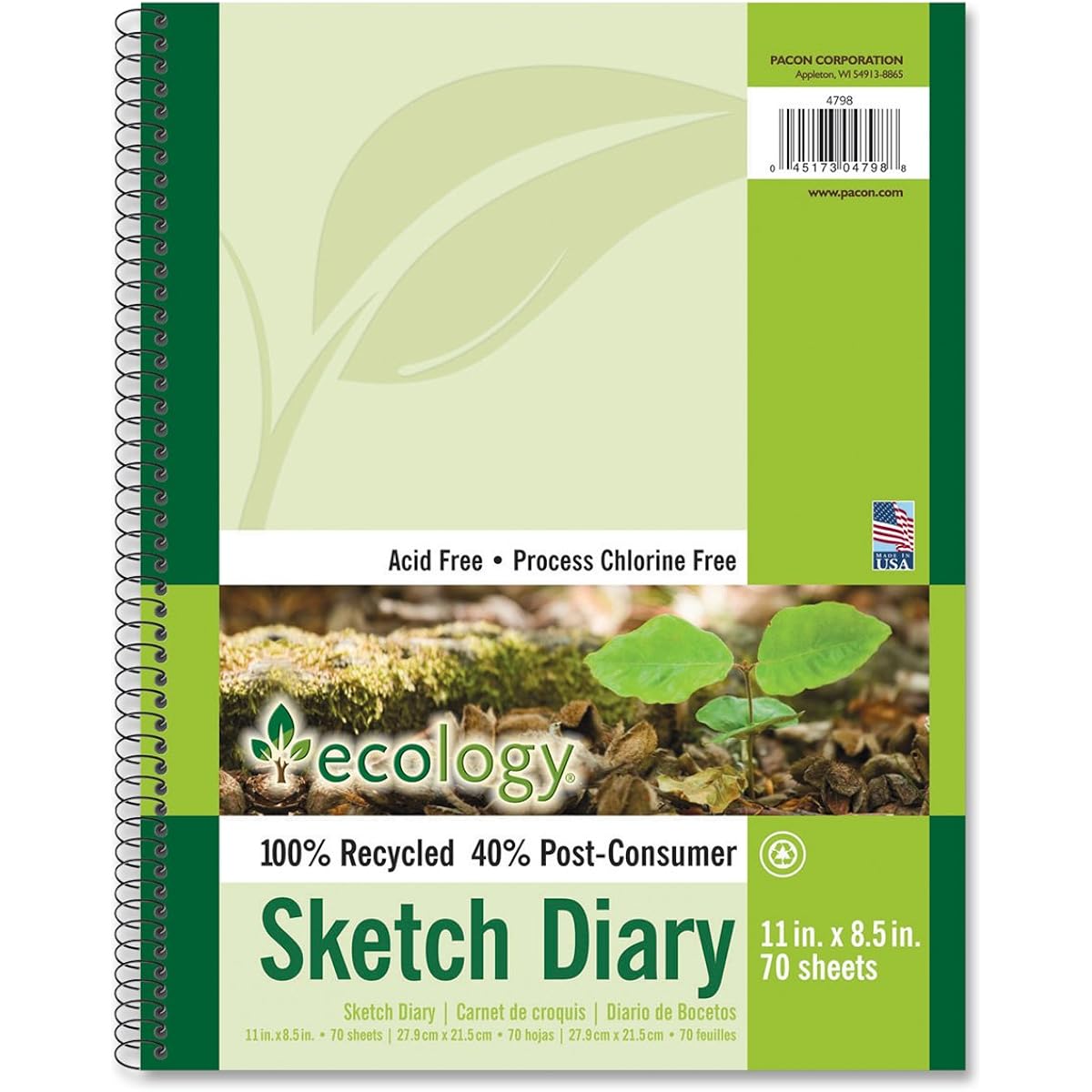 Ecology Recycled Sketch Diary (4798) by Ecology