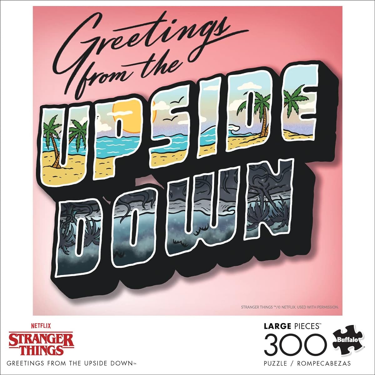Buffalo Games Jigsaw Puzzle Stranger Things Greetings from The Upside Down 300 Piece