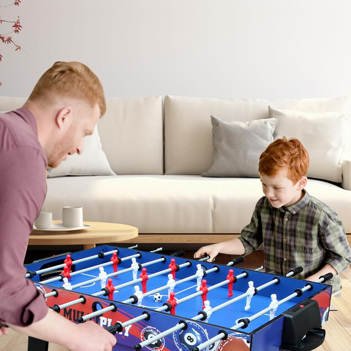 vocheer Multi Combo Game Table 4 in 1 Game Table Hockey Table Soccer Table with Soccer Pool Table Home Table Tennis Table