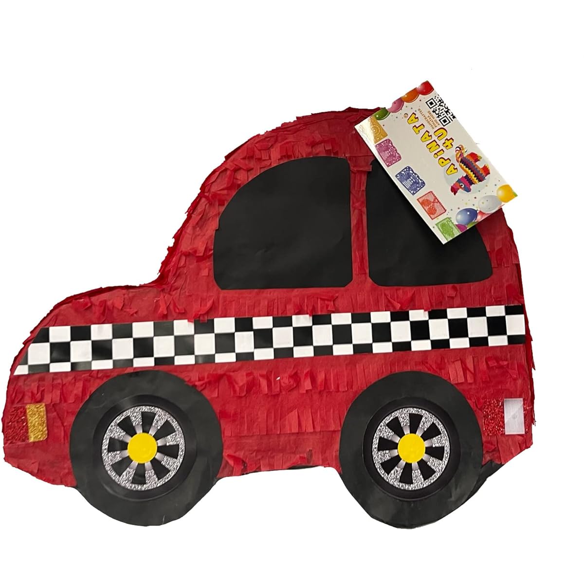 Red Car Pinata First Birthday Party Favor