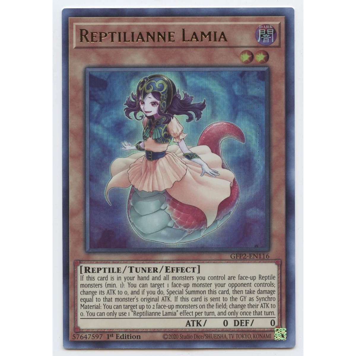 Reptilian Lamia - GFP2-EN116 - Ultra Rare - 1st Edition.
