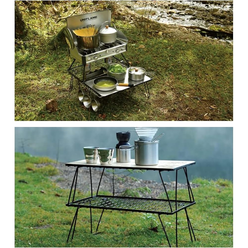 UNIFLAME Field Rack Black & Field Rack Tote Set of 2 (611616+683668)